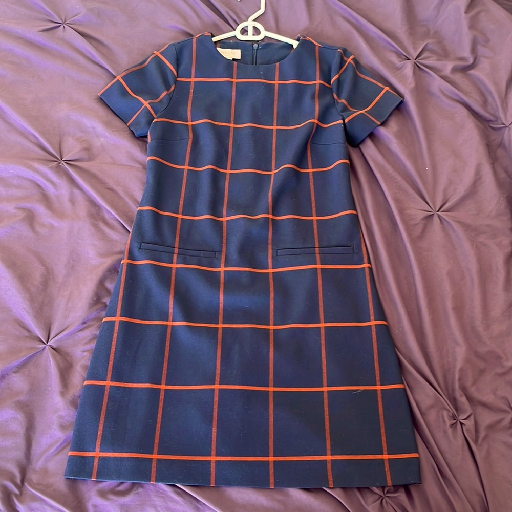HOBBS LONDON Riley Windowpane Shift Dress, size 2